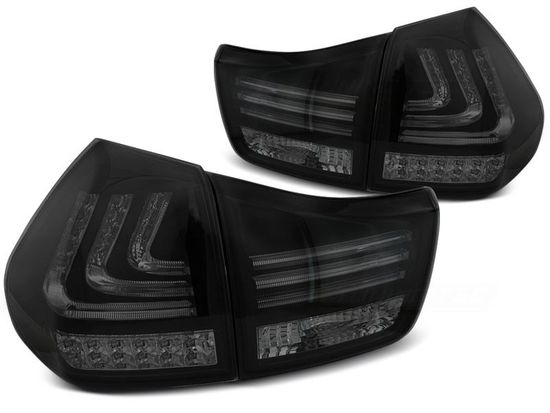 Задние фонари led bar smoke black для Lexus RX II 300 350