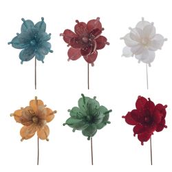 GAEM Цветок искусственный "Магнолия", L21 W21 H38 см, 6в.