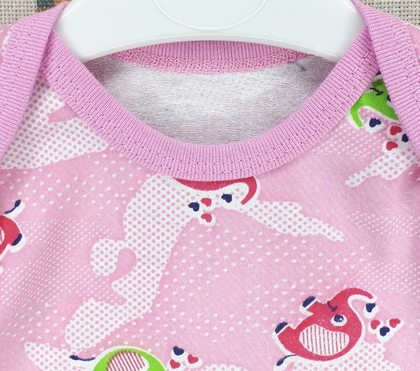 Боди Слоники 2 (розовый)