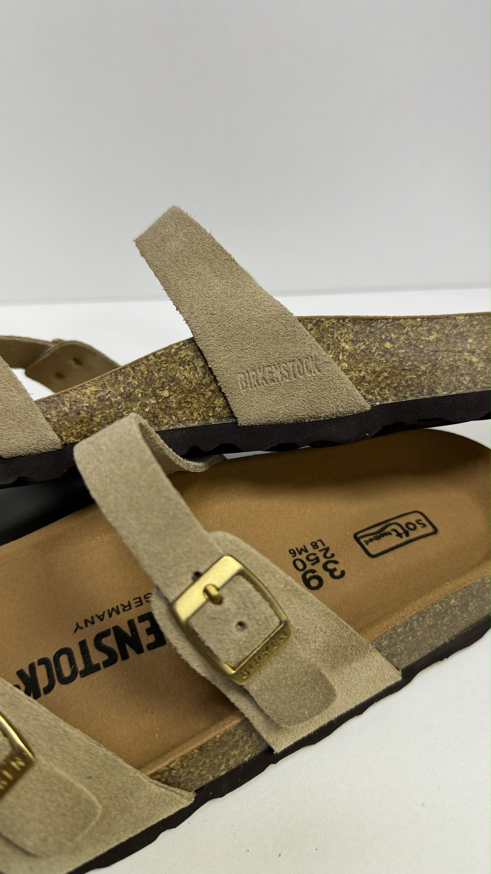 Шлепанцы Birkenstock светло коричневые