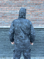 Костюм горка 6 флис осень-зима / чёрный питон