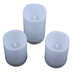 USL-S-816-PT150 CANDLE SET3 Садовый светильник на солнечной батарее Свеча. в наборе из 3 штук. 1 светодиод. Теплый белый свет. 1xАА Ni-Mh аккумулятор в-к. IP44. TM Uniel