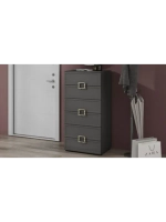 Комод для одежды Серый вулкан 6 ящиков 60х43х121 см