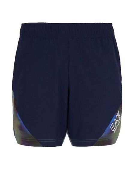 Мужские теннисные шорты EA7 Man Woven Shorts - темно-синий