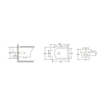 Унитаз ELLEROS Aria UF подвесной безободковый Ceruttispa CT10482 (520x350x360)