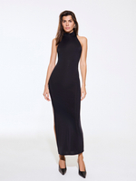 BLACK SHAPING MAXI DRESS