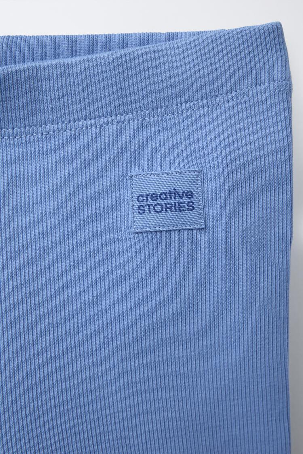 ZARA ШОРТЫ-ВЕЛОСИПЕДКИ В РУБЧИК, ГОЛУБОЙ