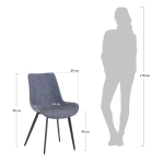 Стул Bradex Home Oscar серый