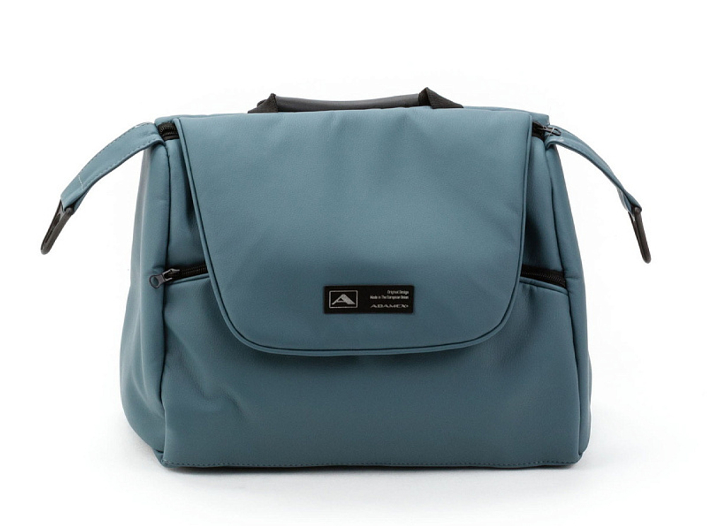 Детская коляска Adamex Nola Deluxe 2 в 1 N-SA63 (СЕРЫЙ С ГОЛУБЫМ КОЖА)