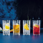 Набор из 4-х стаканов для воды Square Longdrink 445 мл Nachtmann
