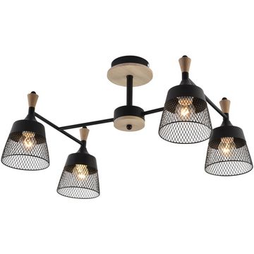 01492-0.3-04 BK+WOOD светильник потолочный