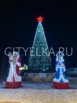 Ель уличная искусственная "Уральская" каркасная