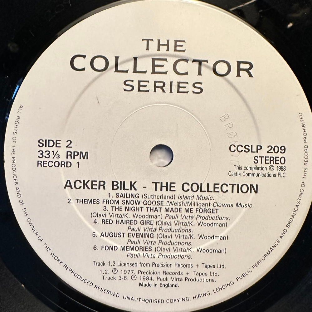 Acker Bilk - The Collection 2LP (Англия 1988г.)