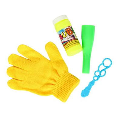 Мыльные пузыри с перчаткой, блистер