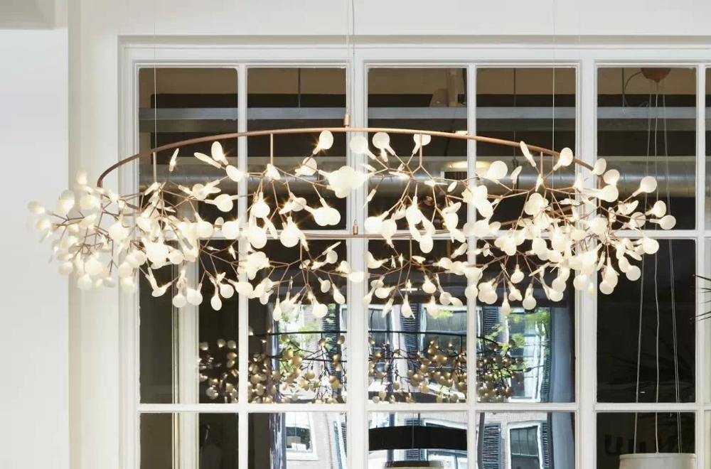 Pendant design lamp  Heracleum II by Moooi (Brass,  D50 cm)