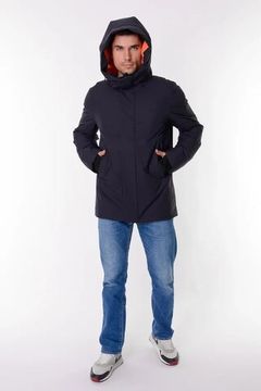 Куртка-парка RU01 (NAVY) -20 TRITON (Плащевая ткань, чёрн)