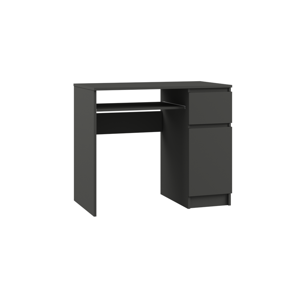 МС Мадера Стол письм. СМП1Д правый 900*770*500 (лдсп графит новый)