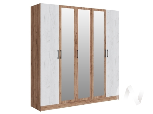 Шкаф 2000 Спальня Вегас (дуб крафт табачный/дуб крафт белый)