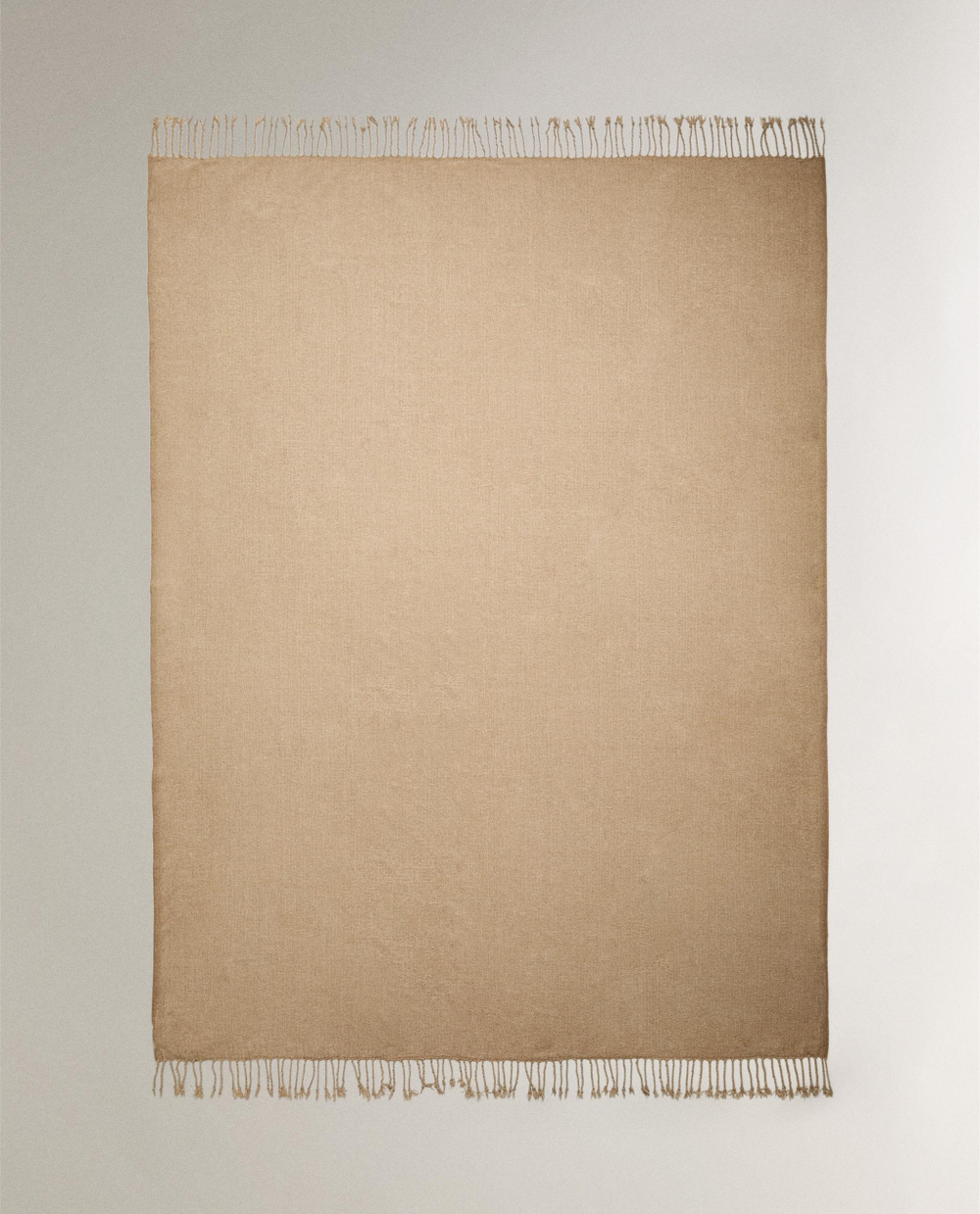 Zara Home плед из полиэстера, коричневый, 140x190 см · 2360/004