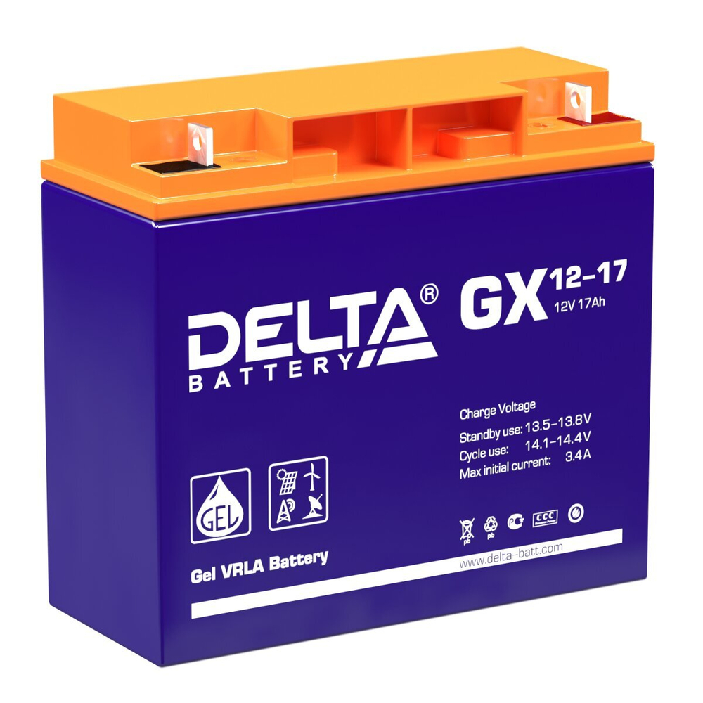 Аккумуляторные батареи DELTA GX 12-17