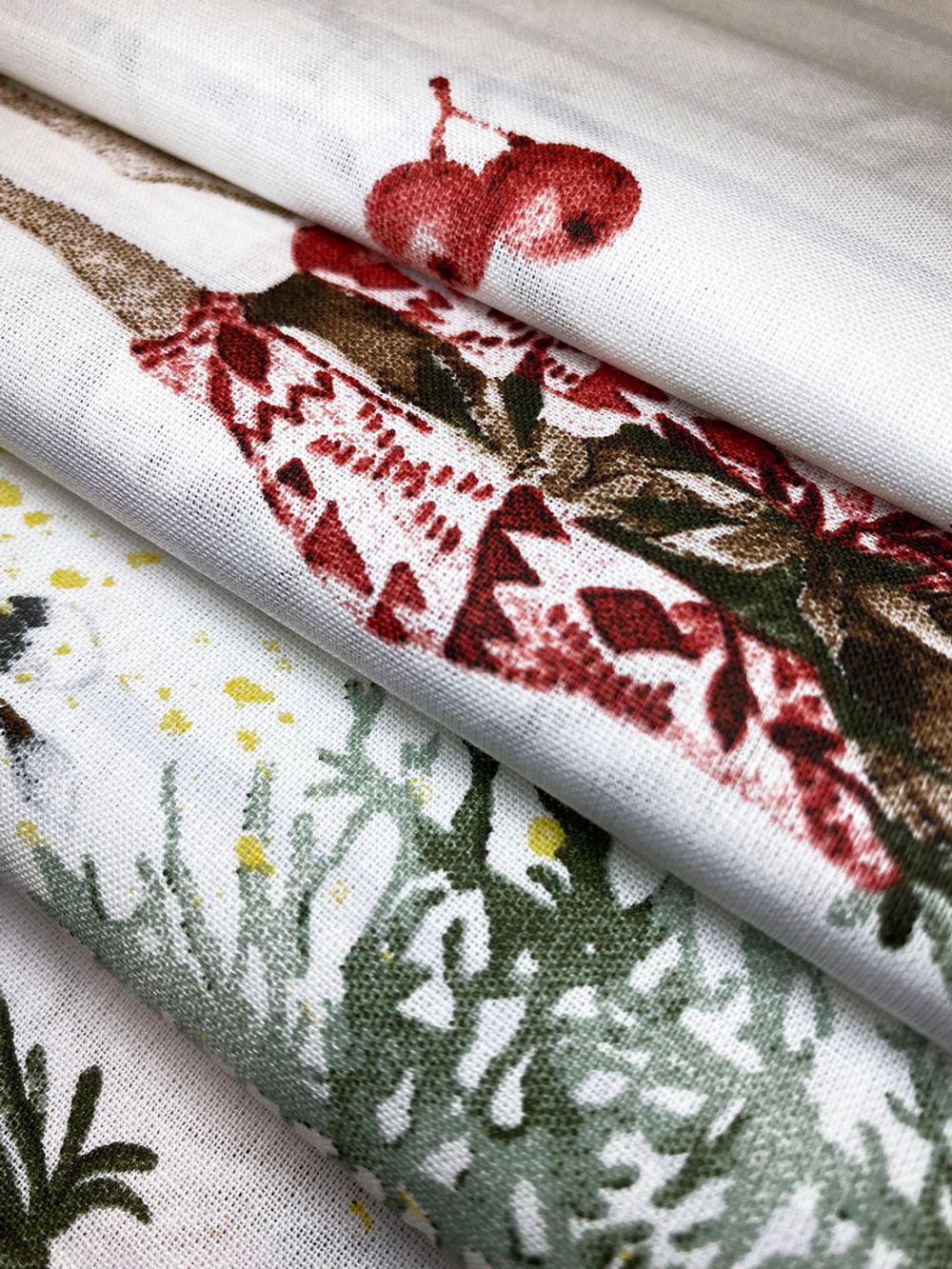 Простынь на резинке перкаль Сказка "Сочельник (зел)" 90x200 см