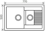 Мойка POLYGRAN F-21 терракот № 307