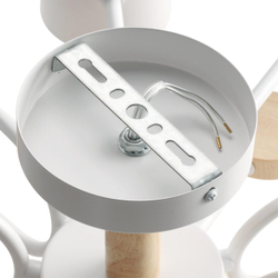 8196/10C COMFI LN26 336 белый, металл/дерево/пластик Потолочный светильник LED GX53 10*9W 220V RONDO