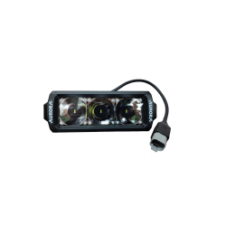 Светодиодная фара дальнего света AURORA 152 мм 45W с RGB подсветкой