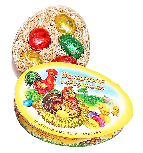 Набор шоколадных яиц "Золотое гнёздышко", 160 г