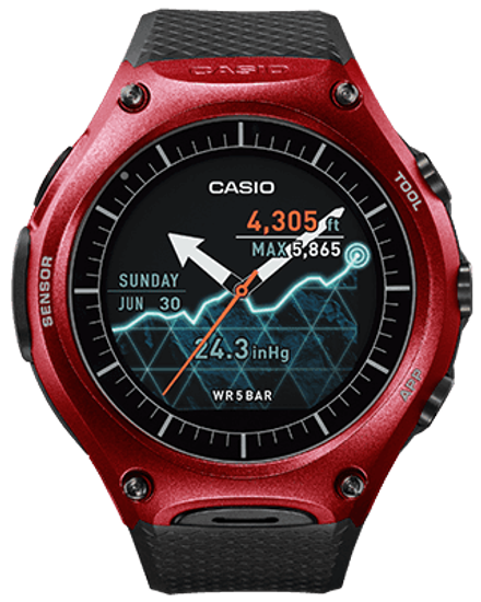Умные часы Casio WSD-F10RD Smart Outdoor Watch