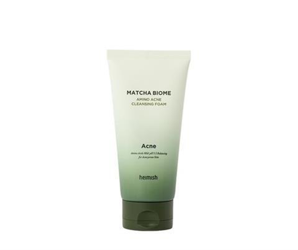 Heimish Matcha Biome Amino Acne Cleansing Foam противовоспалительная пенка с матчей и пробиотиками