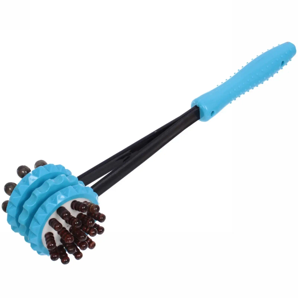 Массажер для тела «Молоток» 3 колеса, 38*9 см (синий)