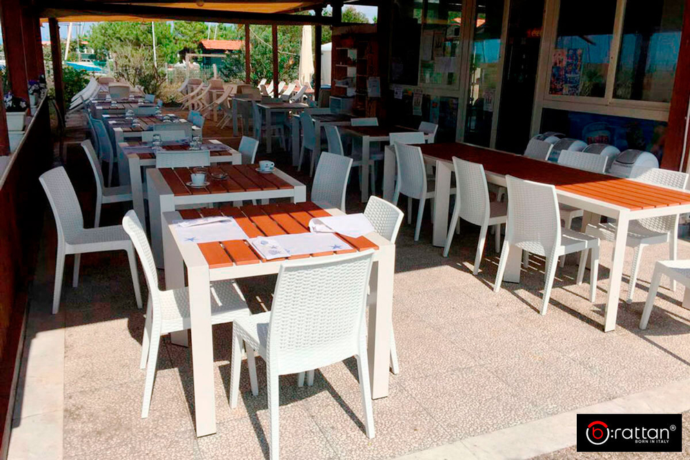 Стул B:rattan VIRGINIA без подлокотников, белый