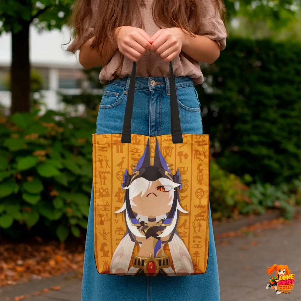 Сумка шоппер с принтом Genshin Impact