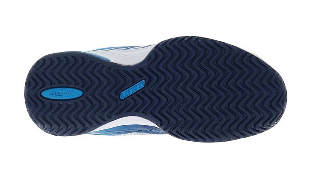 детские Кроссовки теннисные Lotto Mirage 300 All Round Junior - navy blue/all white/blue ocean