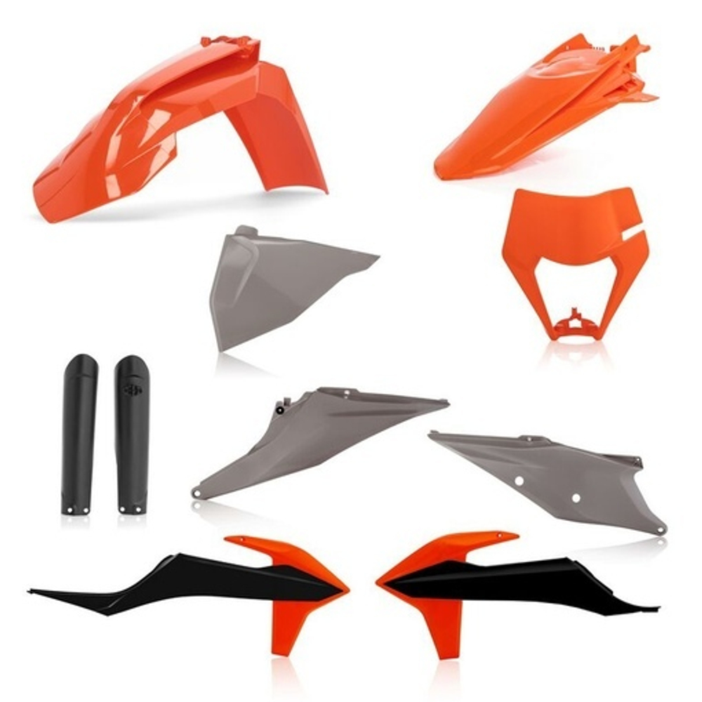 Полный комплект пластика оранжево/серый Acerbis KTM EXC/EXC F 20-..