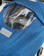 Коляска комбинированная (санки - коляска) «Ника Детям 7-8K» синий меланж (арт. НД7-8K/3)