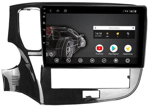 Магнитола Mitsubishi Outlander 3 2019-2022 (прямоугольный климат) - Vomi AK482R10-MTK Android 10, 8-ядер, 2Гб-32Гб