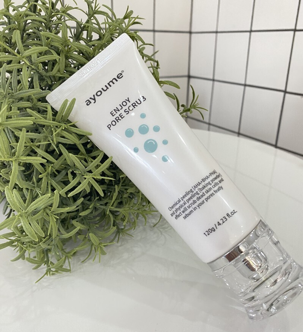 Скраб для лица с содой и кислотами AYOUME ENJOY MINI PORE SCRUB, корейская косметика