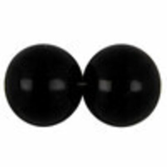 Бусина стеклянная "Zlatka" на подложке в пакете с европодвесом стекло №2 черный