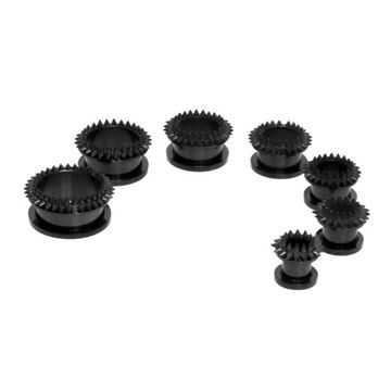 Тоннель сталь с шипами черный (019)