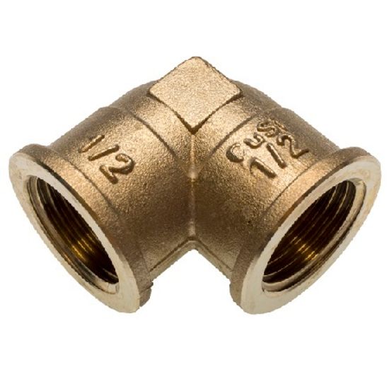 Угольник 90° Sanha PURAFIT 1 x 3/4" ВР бронзовый с внутренней резьбой, серия 3090 (13090134)