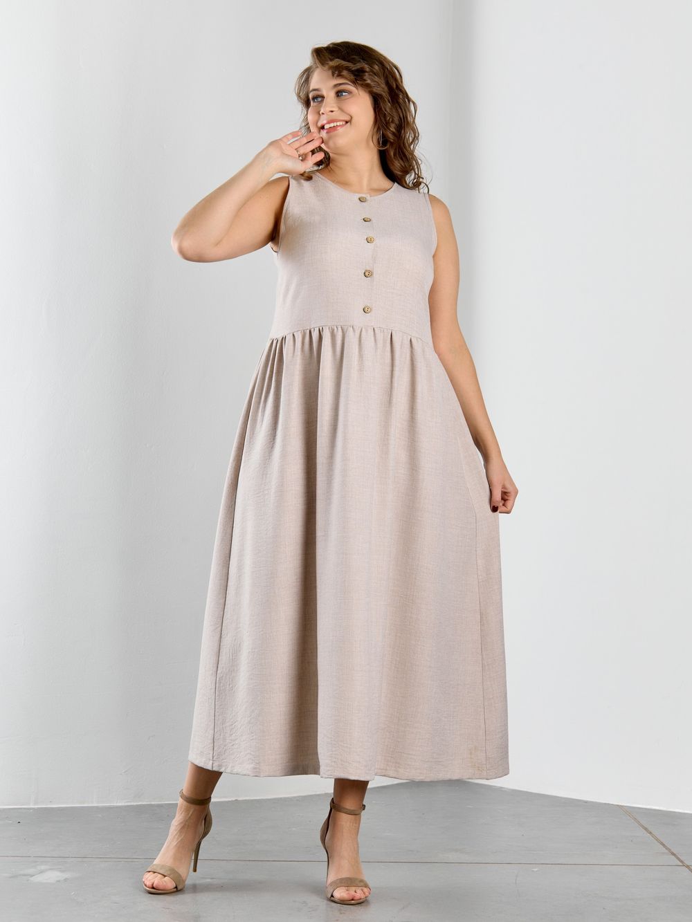 Платье Женский каприз-1 Виотекс БЕЖЕВЫЙ