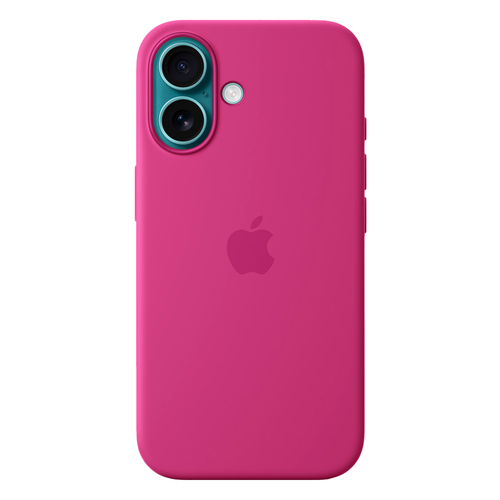 Силиконовый чехол с поддержкой MagSafe Apple Silicone Case для iPhone 16, Fuchsia (Фуксия)