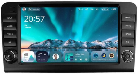 Магнитола для Mercedes-Benz GL X164, ML W164 2005-2012 (рамка с крутилками и кнопками) - Teyes CC4 монитор 9.2" 2K QLED на Android 14, Snapdragon 680, DSP, CarPlay, 4G SIM-слот