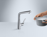 Смеситель для кухни Hansgrohe 14883800 Metris Select, под сталь