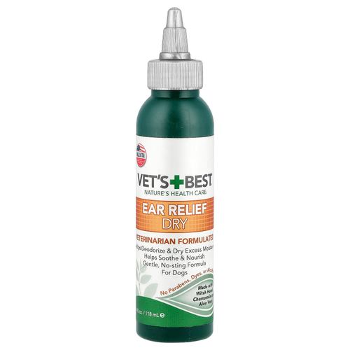 Vet's Best, средство для ухода за ушами, сухой, для собак, 118 мл (4 жидк. унции)