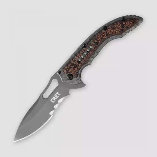 Складной нож CRKT Flavio Ikoma Design Fossil CR/5471K c клинком из стали 8Cr13MoV, рукоять Stainless Steel