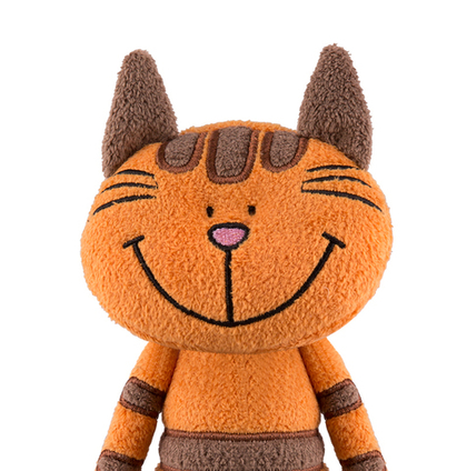 Мягкая игрушка Maxitoys, рыжий кот Полосатик, 33 см