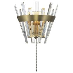 Citilux Вестерос CL307313 Бра хрустальное с выключателем Бронза